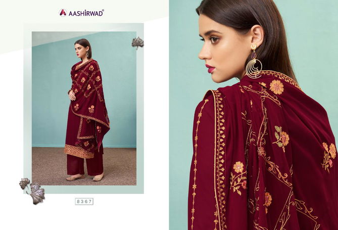 Aashirwad Tulsi Exclusive Latest Fancy Real Georgette Designer Occasional Wear Embroidery And Diamond Work Salwa  Kameez Collection